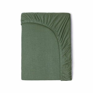 Detská zelená bavlnená elastická plachta Good Morning, 60 x 120 cm