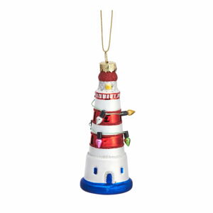 Sklenená vianočná ozdoba Lighthouse – Sass & Belle