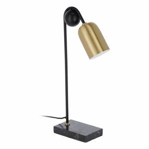Čierna/v zlatej farbe stolová lampa (výška  60 cm) Natsumi – Kave Home