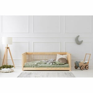 Detská posteľ z borovicového dreva 80x200 cm v prírodnej farbe Mila CWW – Adeko