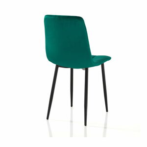 Zelené zamatové jedálenské stoličky v súprave 2 ks – Tomasucci