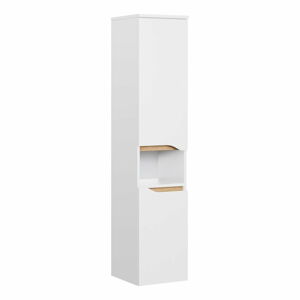 Biela vysoká/závesná kúpeľňová skrinka 30x141 cm Set 857 – Pelipal