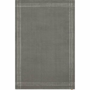 Antracitovosivý vlnený koberec 240x340 cm Calisia M Grid Rim – Agnella