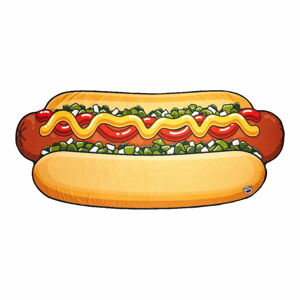 Plážová deka v tvare hot dogu Big Mouth Inc., 215,9 x 95,5 cm