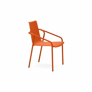 Oranžové kovové záhradné stoličky v súprave 4 ks Fleole – Ezeis
