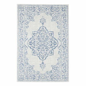 Modro-krémový vonkajší koberec NORTHRUGS Tilos, 200 x 290 cm
