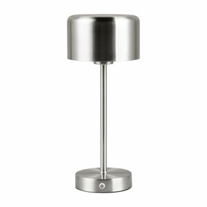 LED stolová lampa so stmievačom v striebornej farbe (výška  30 cm) Jeff – Trio