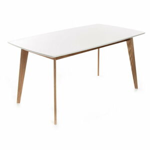 Jedálenský stôl s bielou doskou 90x160 cm – Tomasucci