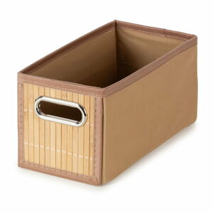 Bambusový úložný box v prírodnej farbe 15x31x15 cm – Compactor