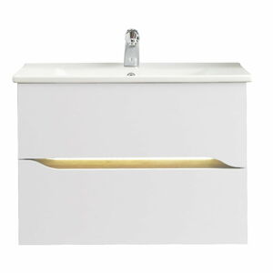 Biela nízka/závesná skrinka bez umývadla 72x51 cm Set 857 – Pelipal