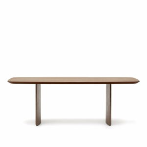 Hnedý jedálenský stôl v dekore orecha 100x240 cm Litto – Kave Home