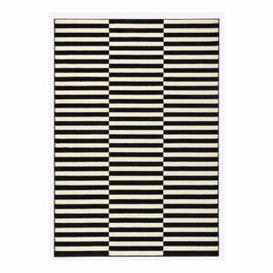 Čierno-biely koberec Hanse Home Gloria Panel, 80 x 150 cm