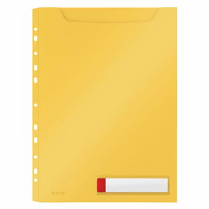 Žlté veľkokapacitné kancelárske dosky Leitz Cosy, A4