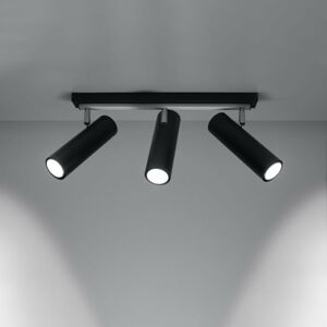 Čierne stropné svietidlo 6x45 cm Mira – Nice Lamps