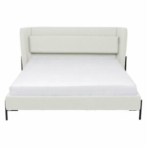 Krémová čalúnená dvojlôžková posteľ 180x200 cm Tivoli – Kare Design