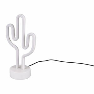 Biela LED stolná lampa (výška 29 cm) Cactus - Trio