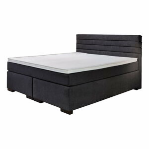 Čierna boxspring posteľ 180x200 cm Kokomo – Rojaplast