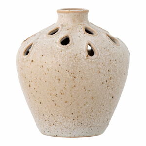 Béžová kameninová váza (výška  15 cm) Minel – Bloomingville