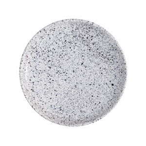 Bielo-čierny kameninový dezertný tanier ÅOOMI Mess, ø 17 cm