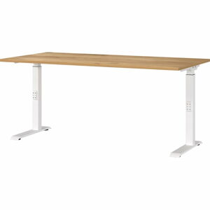 Pracovný stôl s nastaviteľnou výškou s doskou v dubovom dekore 80x160 cm Downey – Germania