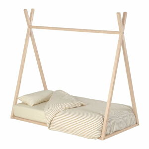 Detská posteľ z jaseňového dreva Kave Home Maralis Teepee, 70 x 140 cm