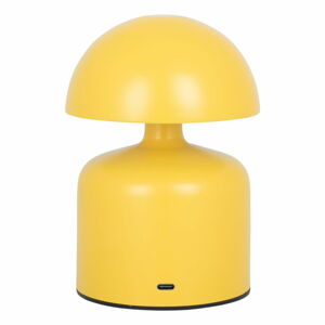 Žltá stolová lampa s kovovým tienidlom (výška  15 cm) Impetu – Leitmotiv