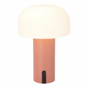 Biela/ružová LED stolová lampa (výška  22,5 cm) Styles – Villa Collection