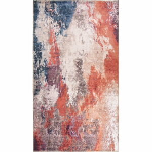 Červeno-modrý prateľný koberec 150x80 cm - Vitaus