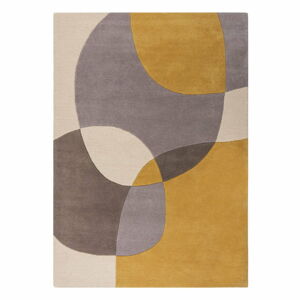 Okrovožltý/béžový vlnený koberec 200x290 cm Glow – Flair Rugs