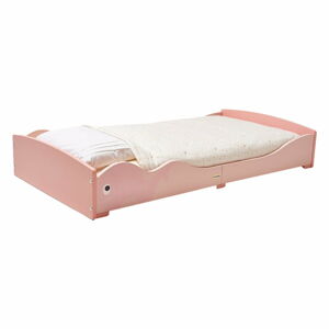 Ružová detská posteľ 70x140 cm Whale - Rocket Baby
