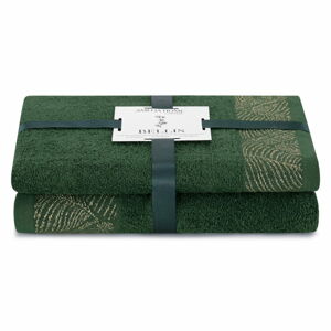 Zelené froté bavlnené uteráky a osušky v súprave 2 ks Bellis – AmeliaHome