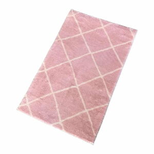 Ružová kúpeľňová predložka 50x80 cm Diamond – Mila Home