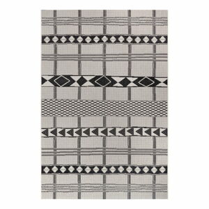 Čierno-sivý vonkajší koberec Ragami Madrid, 80 x 150 cm