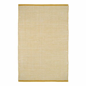 Žltý koberec s podielom vlny 200x140 cm Bergen - Nattiot