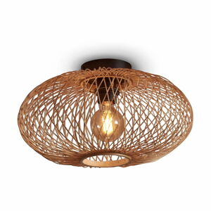 Stropné svietidlo v bronzovej farbe s bambusovým tienidlom ø 40 cm Cango – Good&Mojo