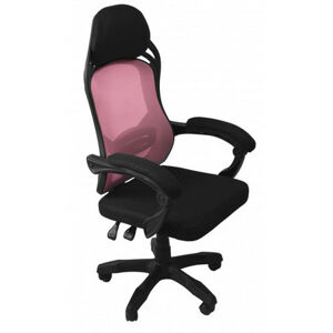 Kancelárska stolička Oscar - čierna/ružová